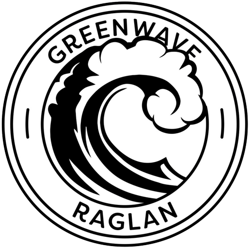 Green Wave Raglan Surf School logo